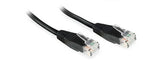 MicroConnect U/UTP CAT6 0.5M Black PVC