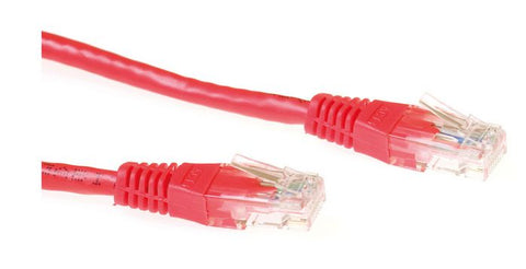 MicroConnect U/UTP CAT6 0.5M Red PVC